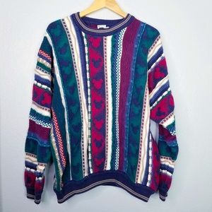 Disney | Sweaters | Vintage Disney Mickey Mouse 3d Knit Coogi Style Sweater  Mens Xxl Rare | Poshmark